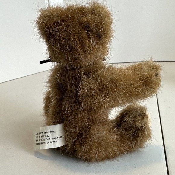 Boyds Bears #1364 The Archive Series Jointed Brown Teddy Bear 1990s Gettysburg - Picture 3 of 12